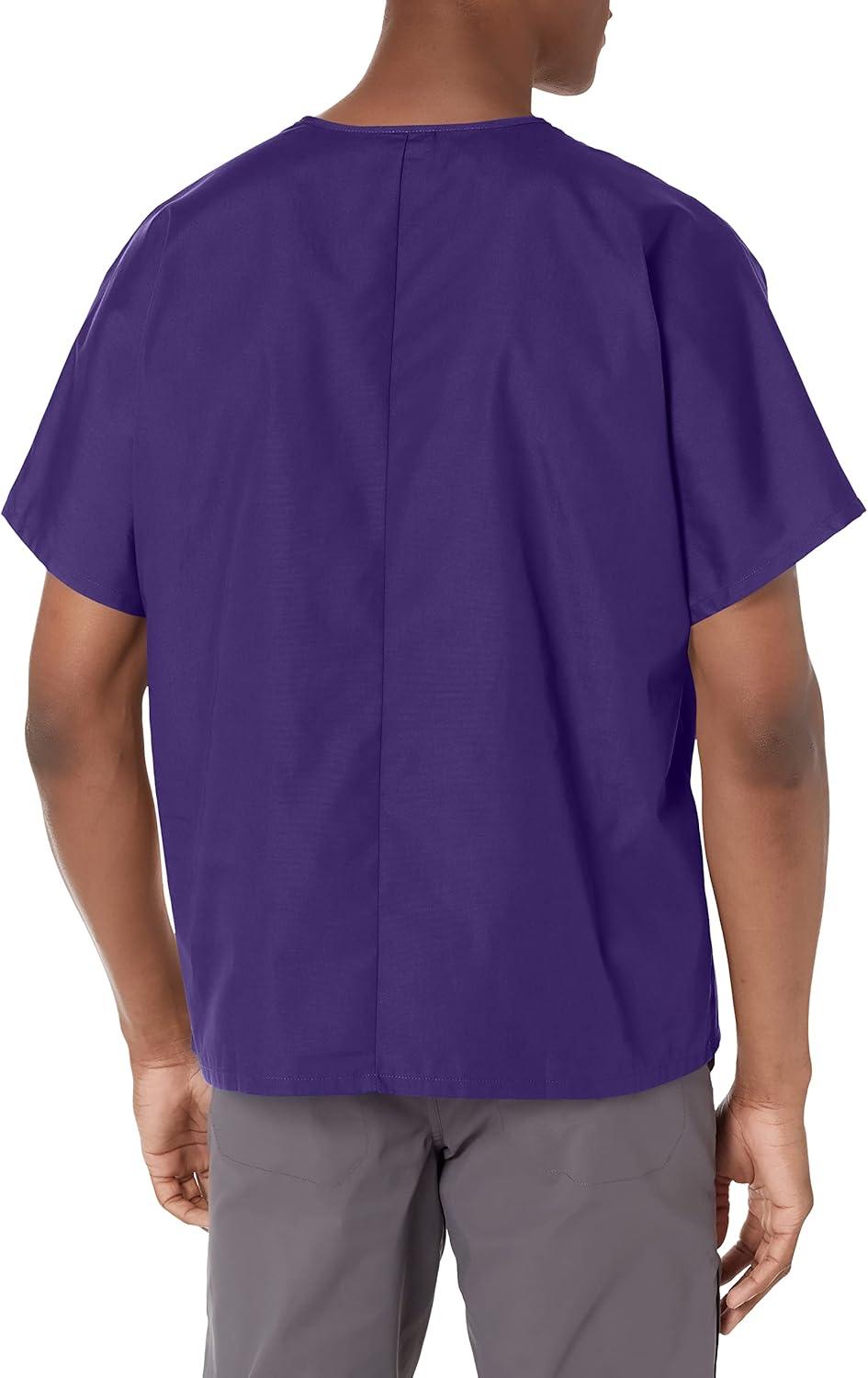imageCherokee Scrubs for Women and Men Unisex VNeck Tunic Nursing Scrub Top with Chest Pocket Tuckable Durable Fabric 4777Grape