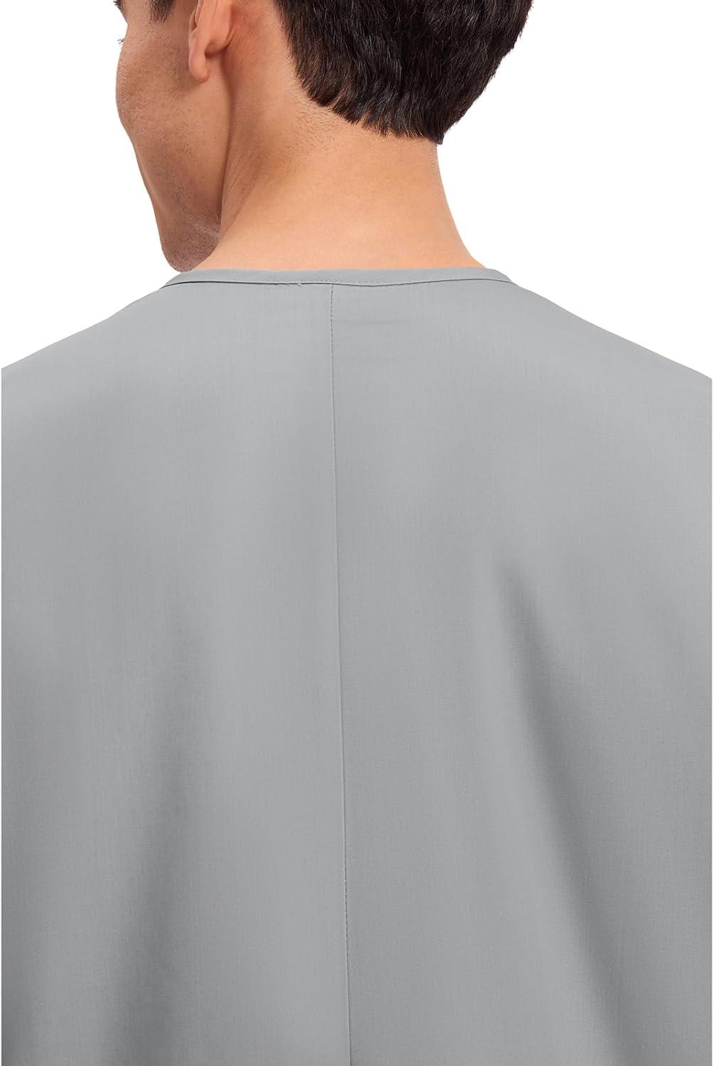 imageCherokee Scrubs for Women and Men Unisex VNeck Tunic Nursing Scrub Top with Chest Pocket Tuckable Durable Fabric 4777Grey