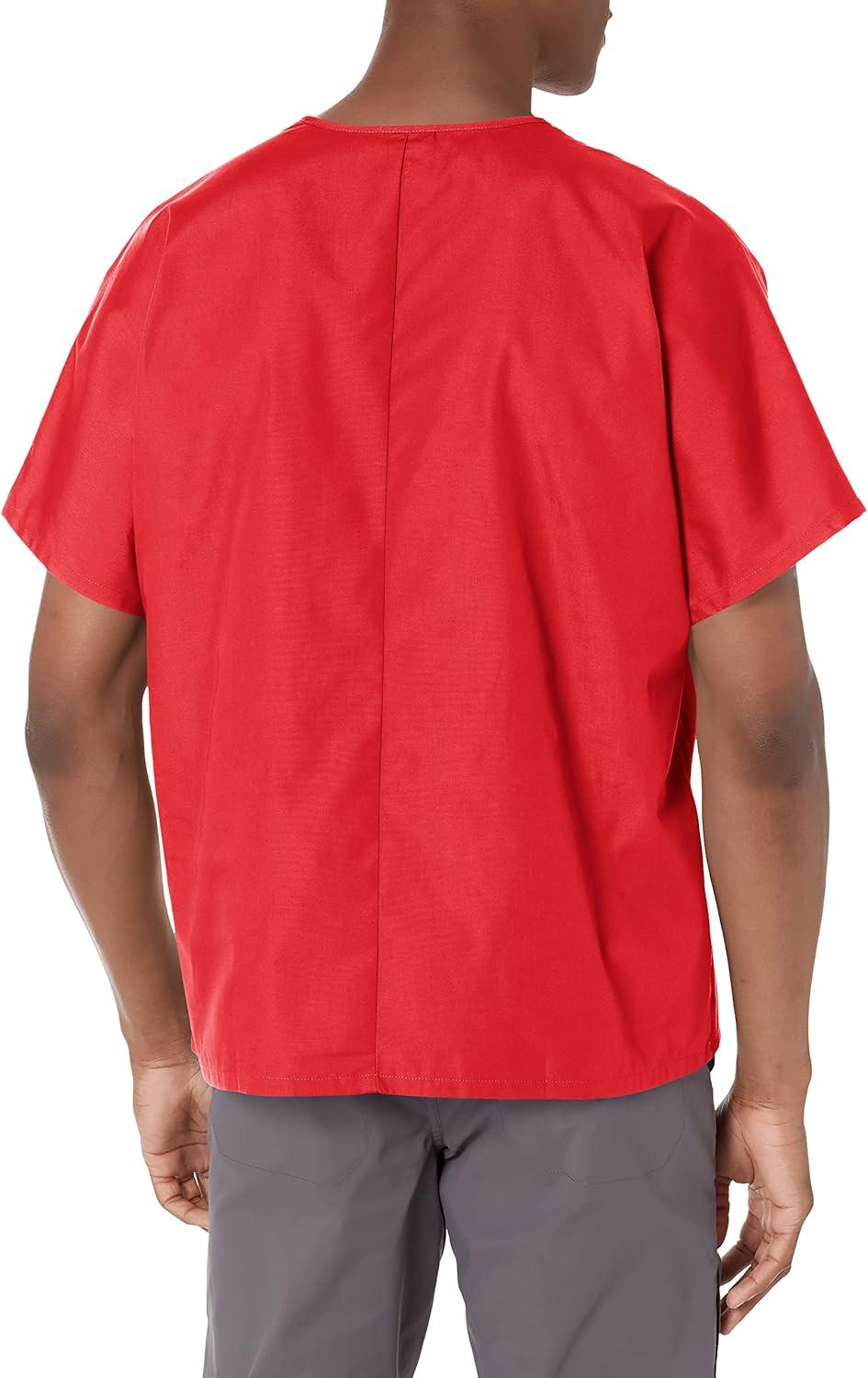 imageCherokee Scrubs for Women and Men Unisex VNeck Tunic Nursing Scrub Top with Chest Pocket Tuckable Durable Fabric 4777Red