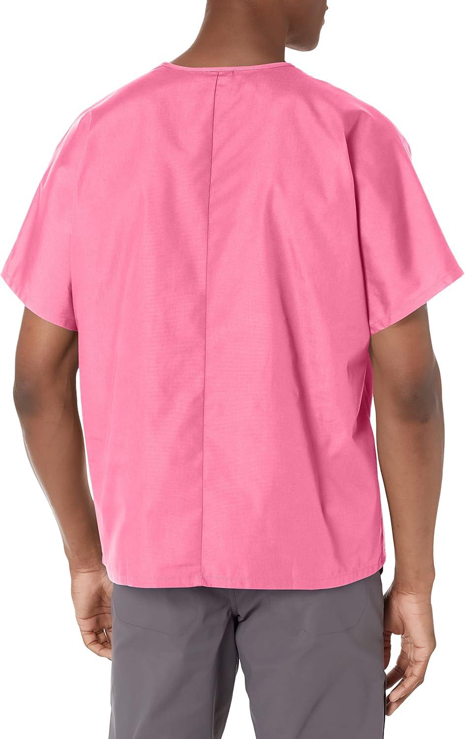 imageCherokee Scrubs for Women and Men Unisex VNeck Tunic Nursing Scrub Top with Chest Pocket Tuckable Durable Fabric 4777Shocking Pink