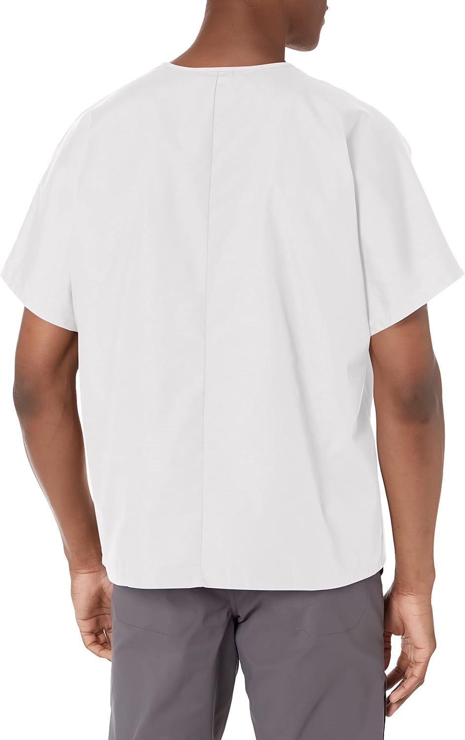 imageCherokee Scrubs for Women and Men Unisex VNeck Tunic Nursing Scrub Top with Chest Pocket Tuckable Durable Fabric 4777White