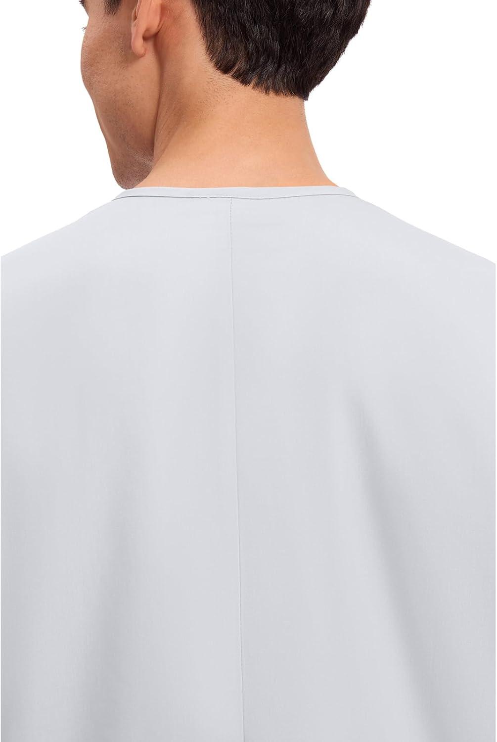 imageCherokee Scrubs for Women and Men Unisex VNeck Tunic Nursing Scrub Top with Chest Pocket Tuckable Durable Fabric 4777White