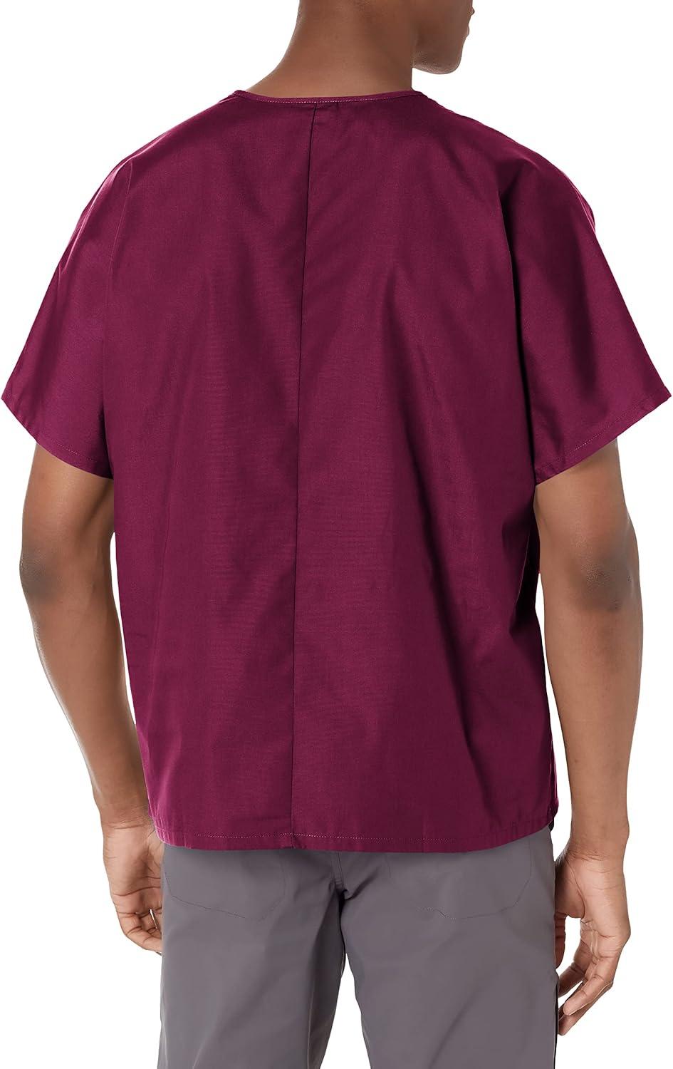 imageCherokee Scrubs for Women and Men Unisex VNeck Tunic Nursing Scrub Top with Chest Pocket Tuckable Durable Fabric 4777Wine