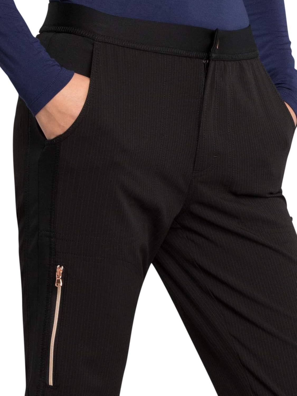 imageCherokee Statement Women Scrubs Pant Natural Rise Flare Leg CK060Black