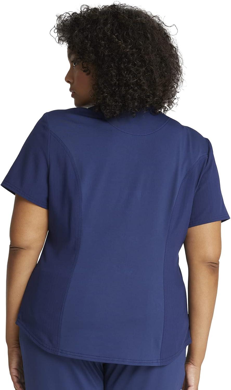 imageCherokee Statement Women Scrubs Top Zip Front CK931Navy