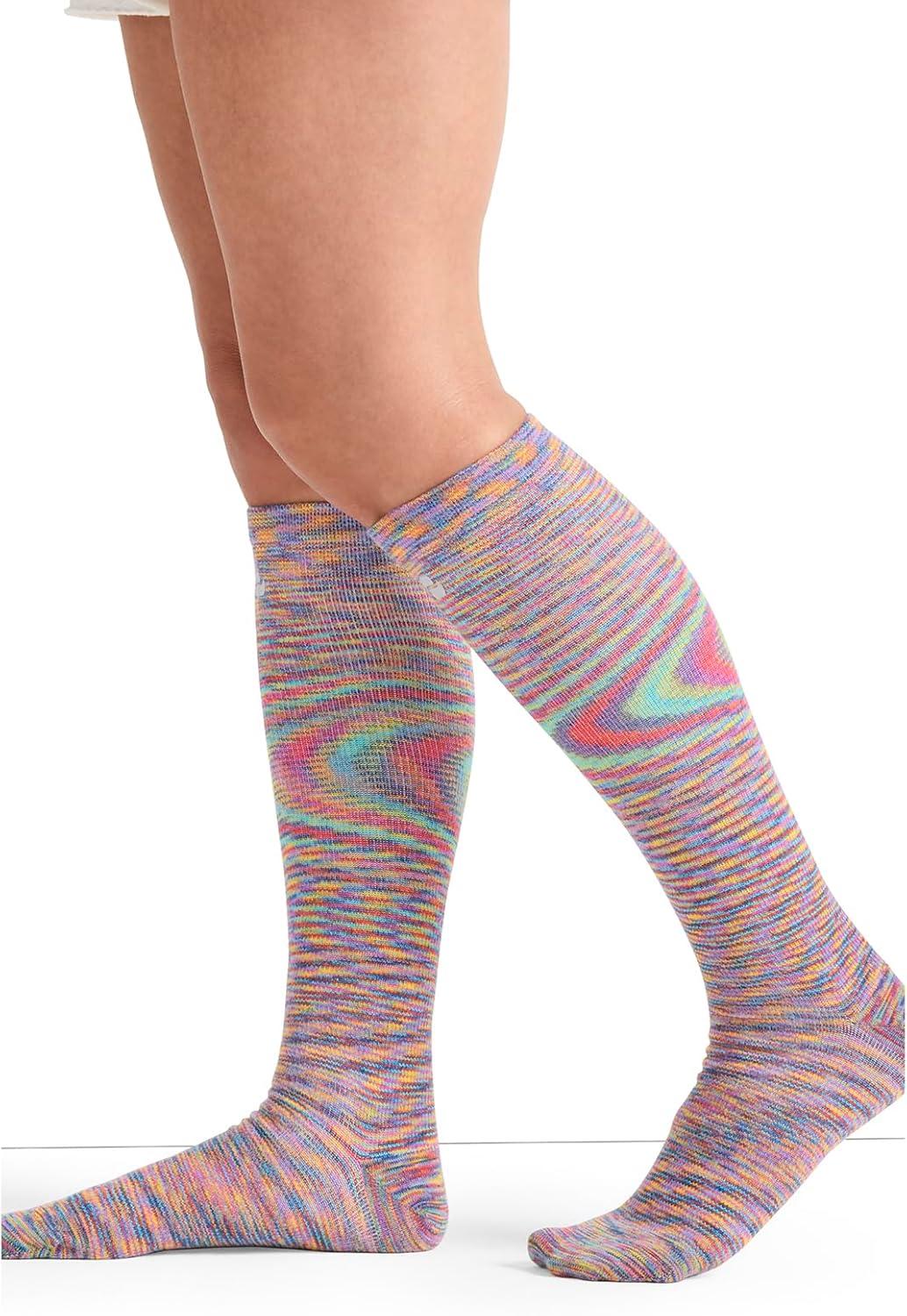 imageCherokee Unisex Knee High Compression Socks 1520 mmHg Arch Support MoistureWicking 1 Pair LXSUPPORTCelestial Space