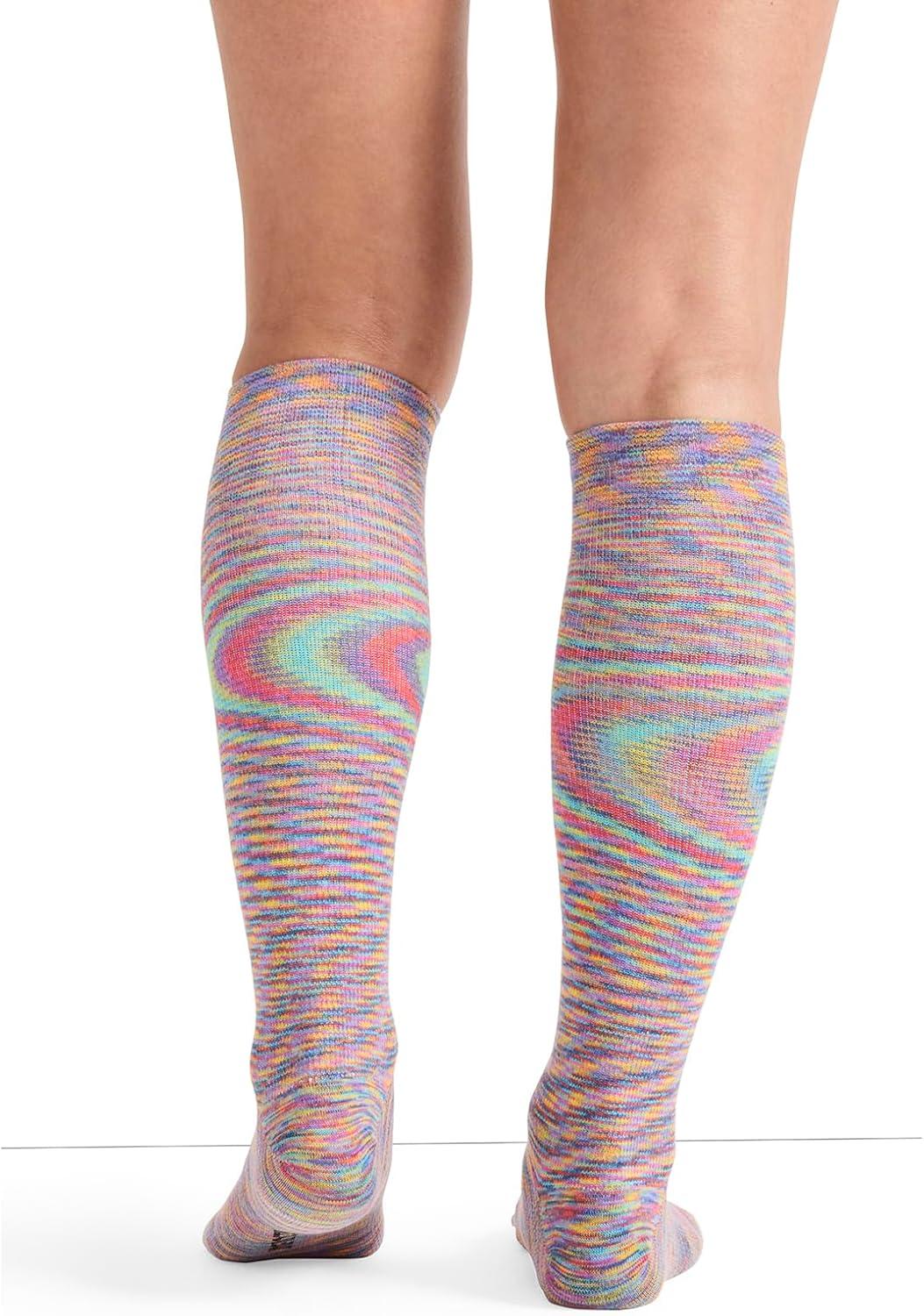 imageCherokee Unisex Knee High Compression Socks 1520 mmHg Arch Support MoistureWicking 1 Pair LXSUPPORTCelestial Space