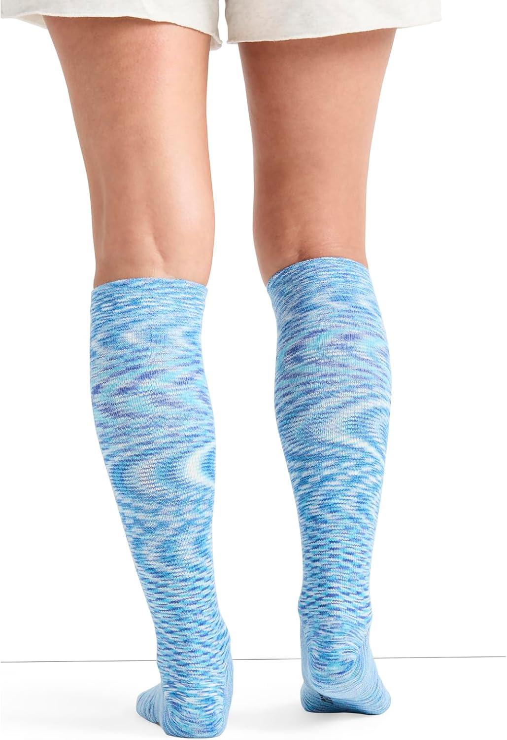 imageCherokee Unisex Knee High Compression Socks 1520 mmHg Arch Support MoistureWicking 1 Pair LXSUPPORTOuter Space