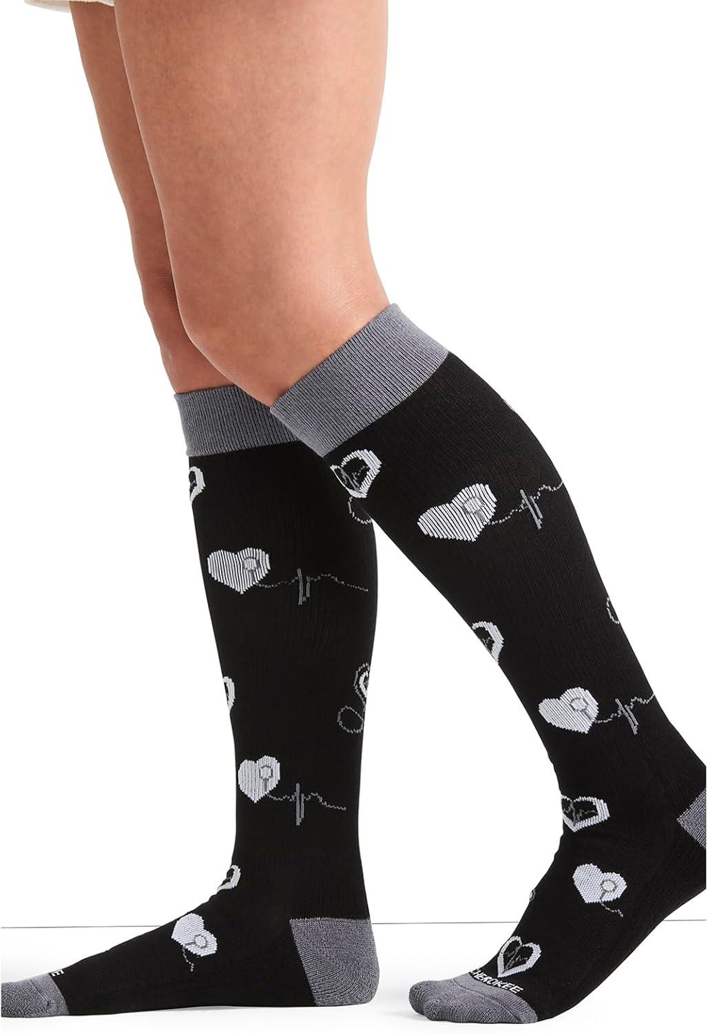 imageCherokee Unisex Knee High Compression Socks 1520 mmHg Arch Support MoistureWicking 1 Pair LXSUPPORTTools of Love