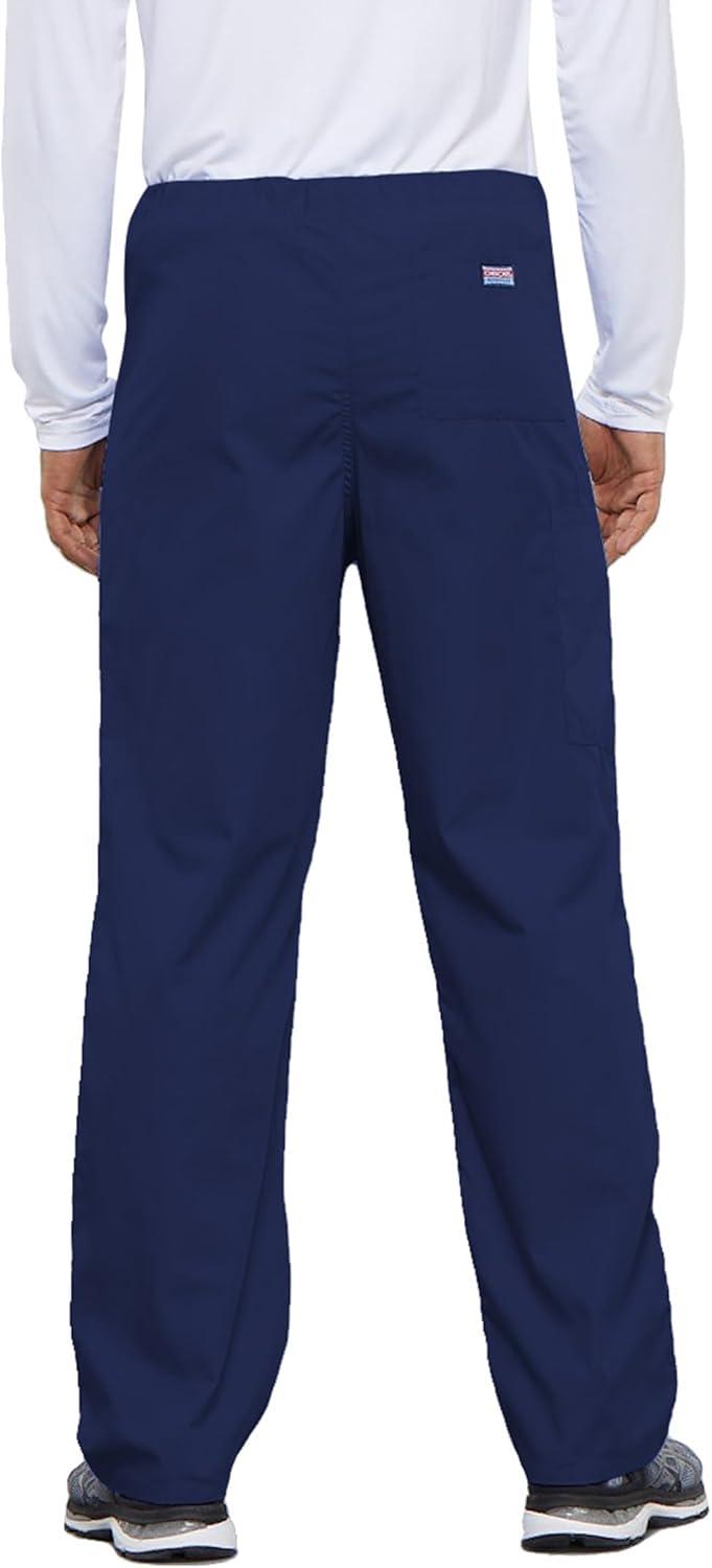 imageCherokee Unisex Scrub Set for Men amp Women VNeck Top amp Drawstring Cargo Pant Easy Care amp Fade Resistant CK00044CNavy