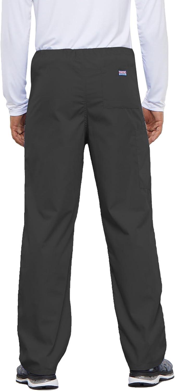 imageCherokee Unisex Scrub Set for Men amp Women VNeck Top amp Drawstring Cargo Pant Easy Care amp Fade Resistant CK00044CPewter