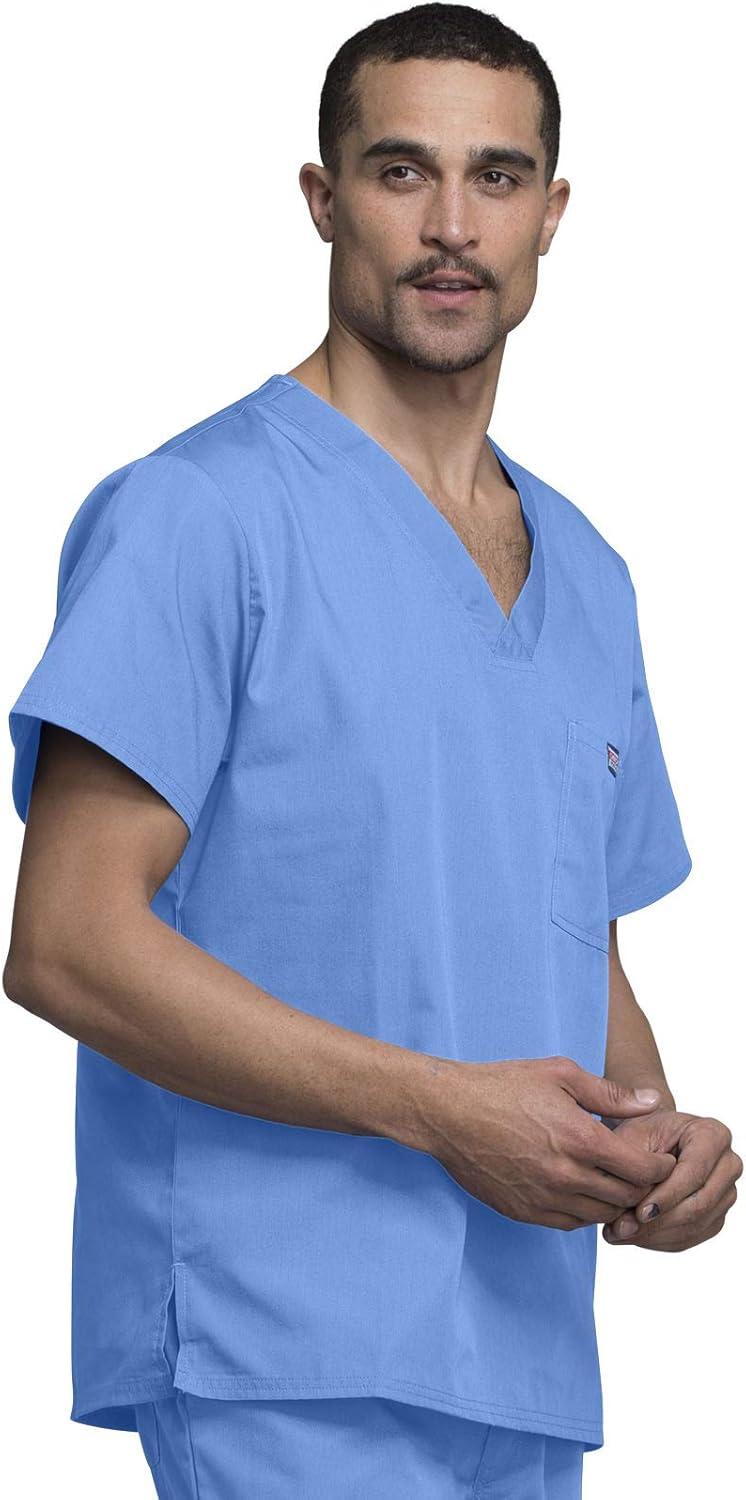 imageCherokee VNeck Mens Scrub Top with Chest Pocket Durable Fade Resistant and Easy CareCeil