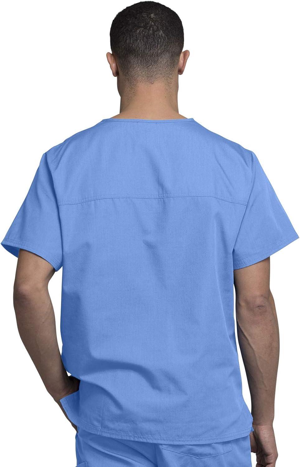 imageCherokee VNeck Mens Scrub Top with Chest Pocket Durable Fade Resistant and Easy CareCeil