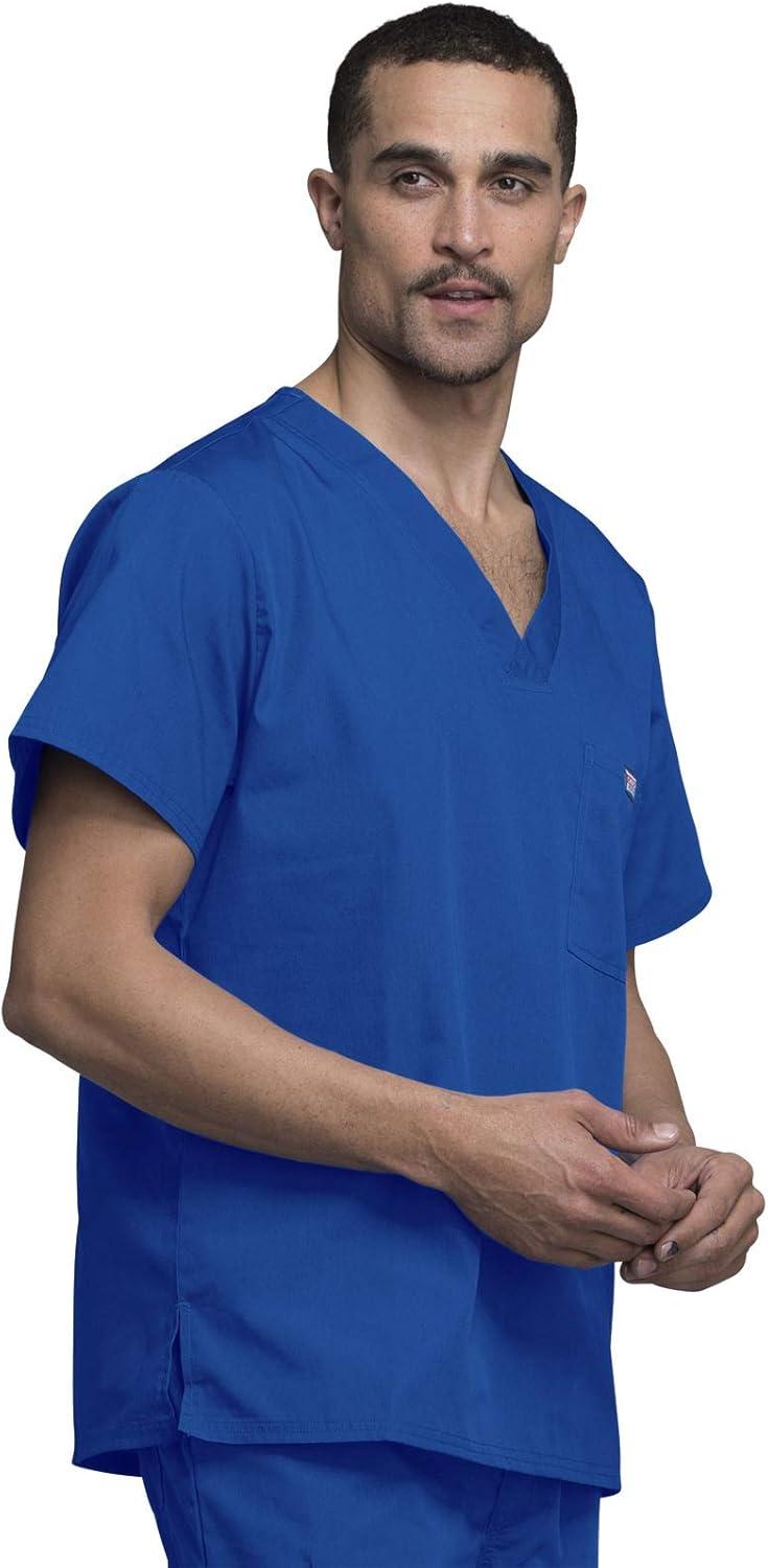 imageCherokee VNeck Mens Scrub Top with Chest Pocket Durable Fade Resistant and Easy CareRoyal