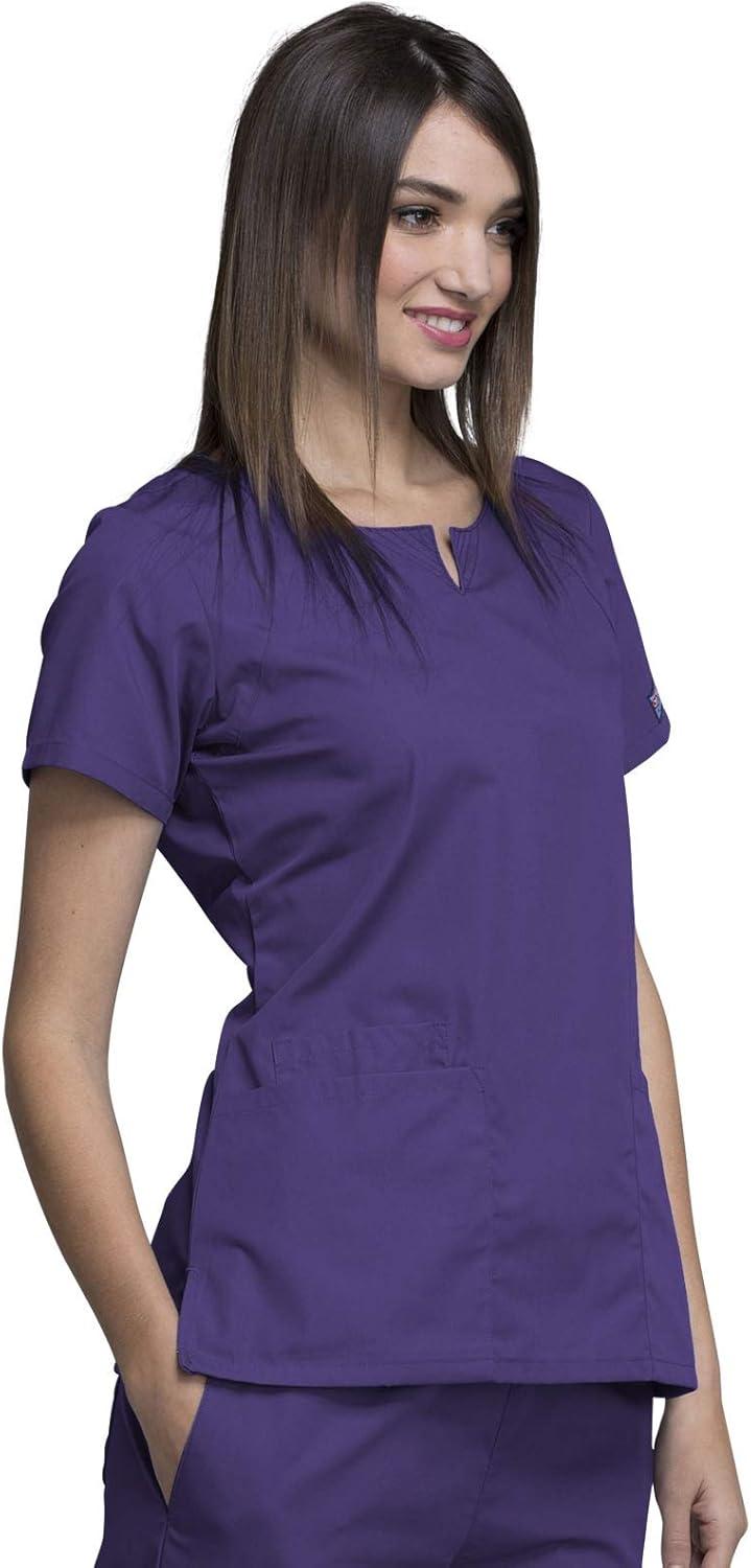 imageCherokee Women Scrubs Top Workwear Originals Round Neck 4824Grape