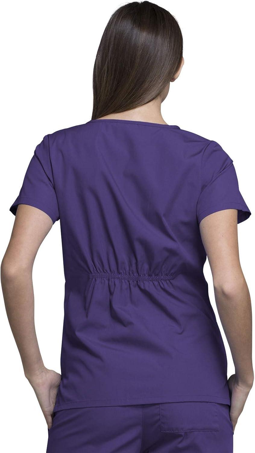 imageCherokee Women Scrubs Top Workwear Originals Round Neck 4824Grape