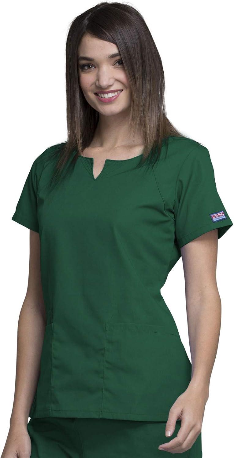imageCherokee Women Scrubs Top Workwear Originals Round Neck 4824Hunter