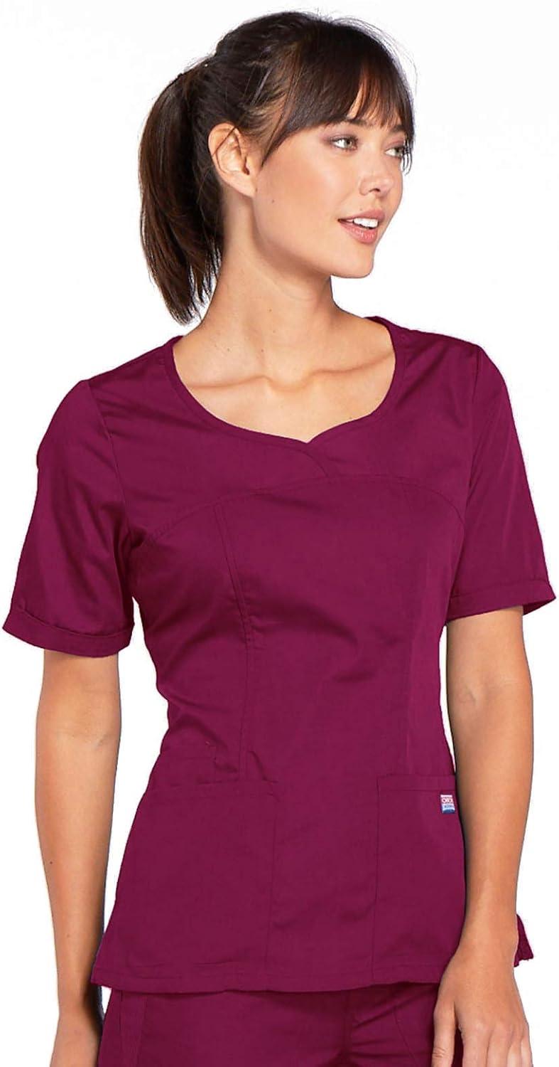 imageCherokee Women Scrubs Top Workwear Originals VNeck 4746Wine
