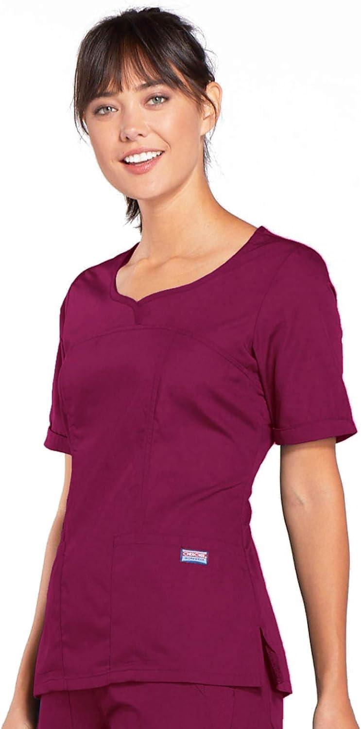 imageCherokee Women Scrubs Top Workwear Originals VNeck 4746Wine