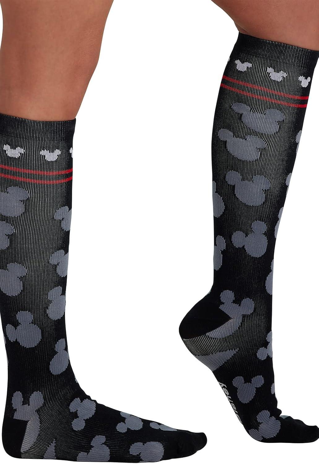 imageCherokee Womens 1015mmHg Compression Socks Fun Print Knee Highs with Light Support Soft Feel PRINTSUPPORTAll Ears