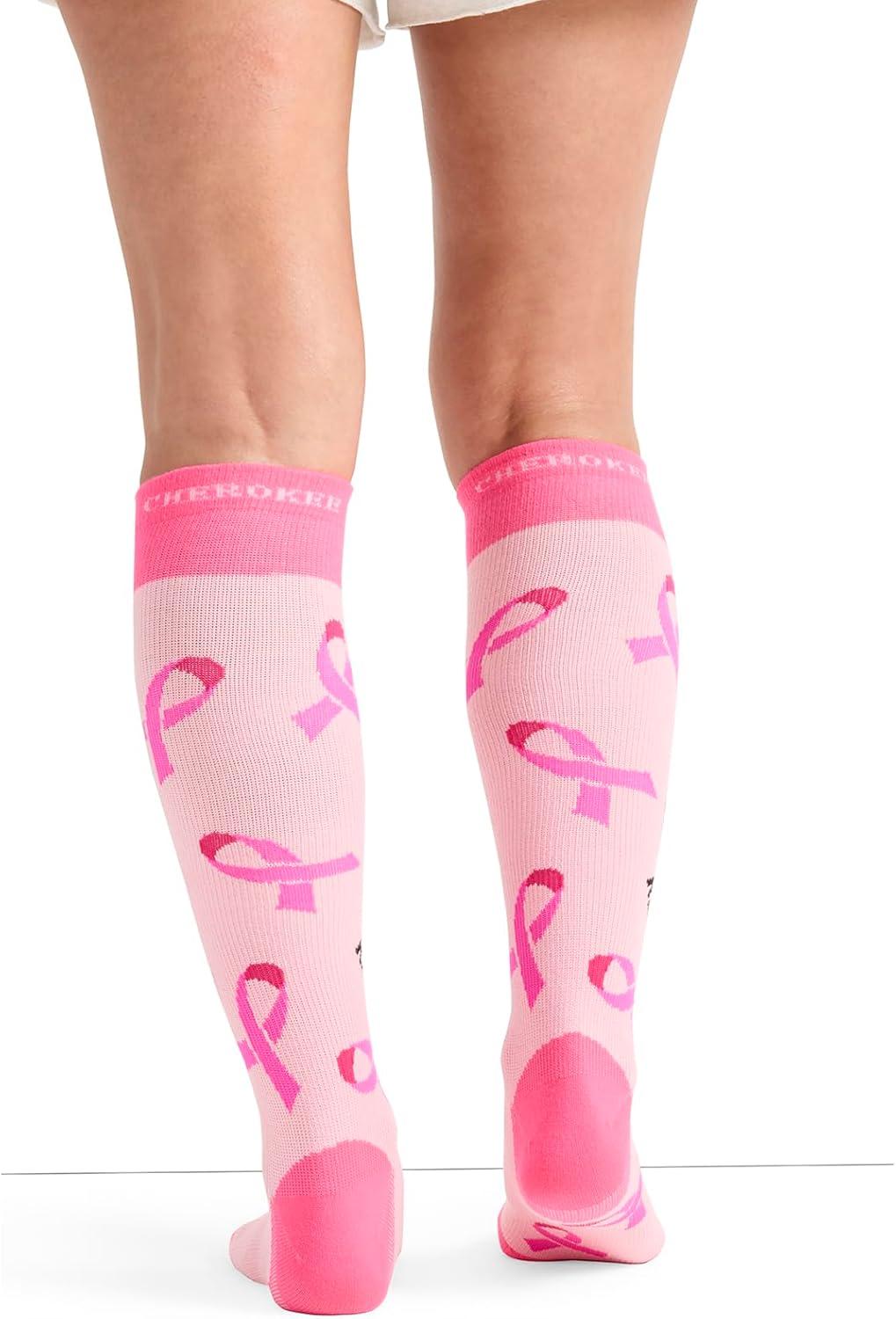 imageCherokee Womens 1015mmHg Compression Socks Fun Print Knee Highs with Light Support Soft Feel PRINTSUPPORTBca Fight