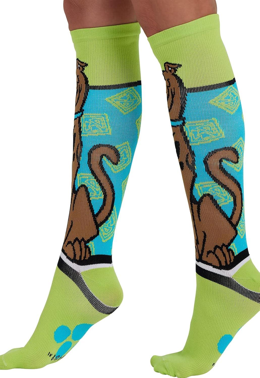 imageCherokee Womens 1015mmHg Compression Socks Fun Print Knee Highs with Light Support Soft Feel PRINTSUPPORTMaking Tracks