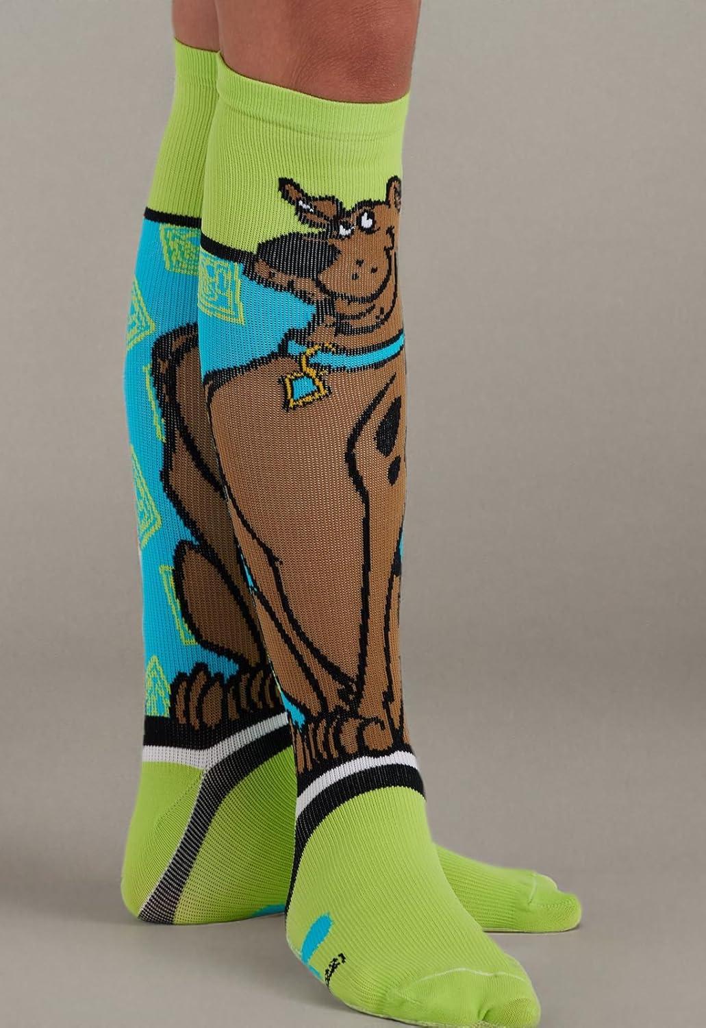imageCherokee Womens 1015mmHg Compression Socks Fun Print Knee Highs with Light Support Soft Feel PRINTSUPPORTMaking Tracks
