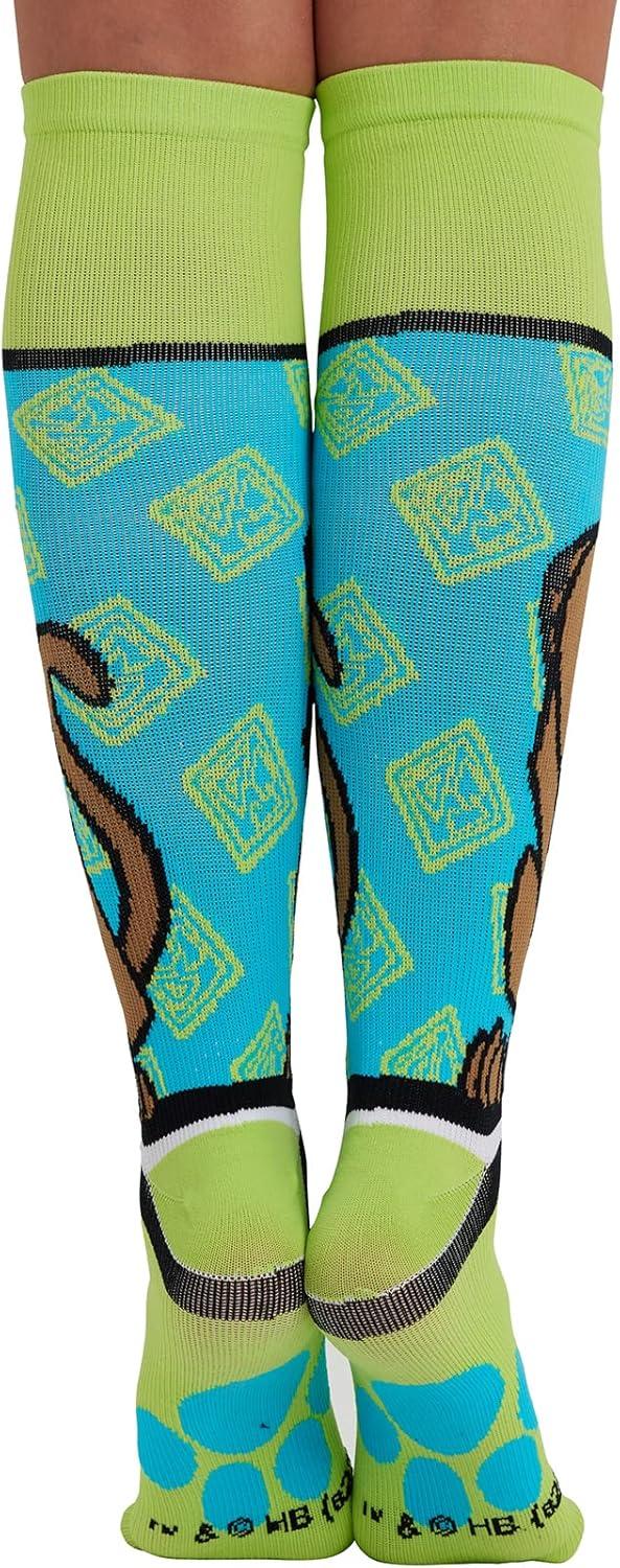 imageCherokee Womens 1015mmHg Compression Socks Fun Print Knee Highs with Light Support Soft Feel PRINTSUPPORTMaking Tracks
