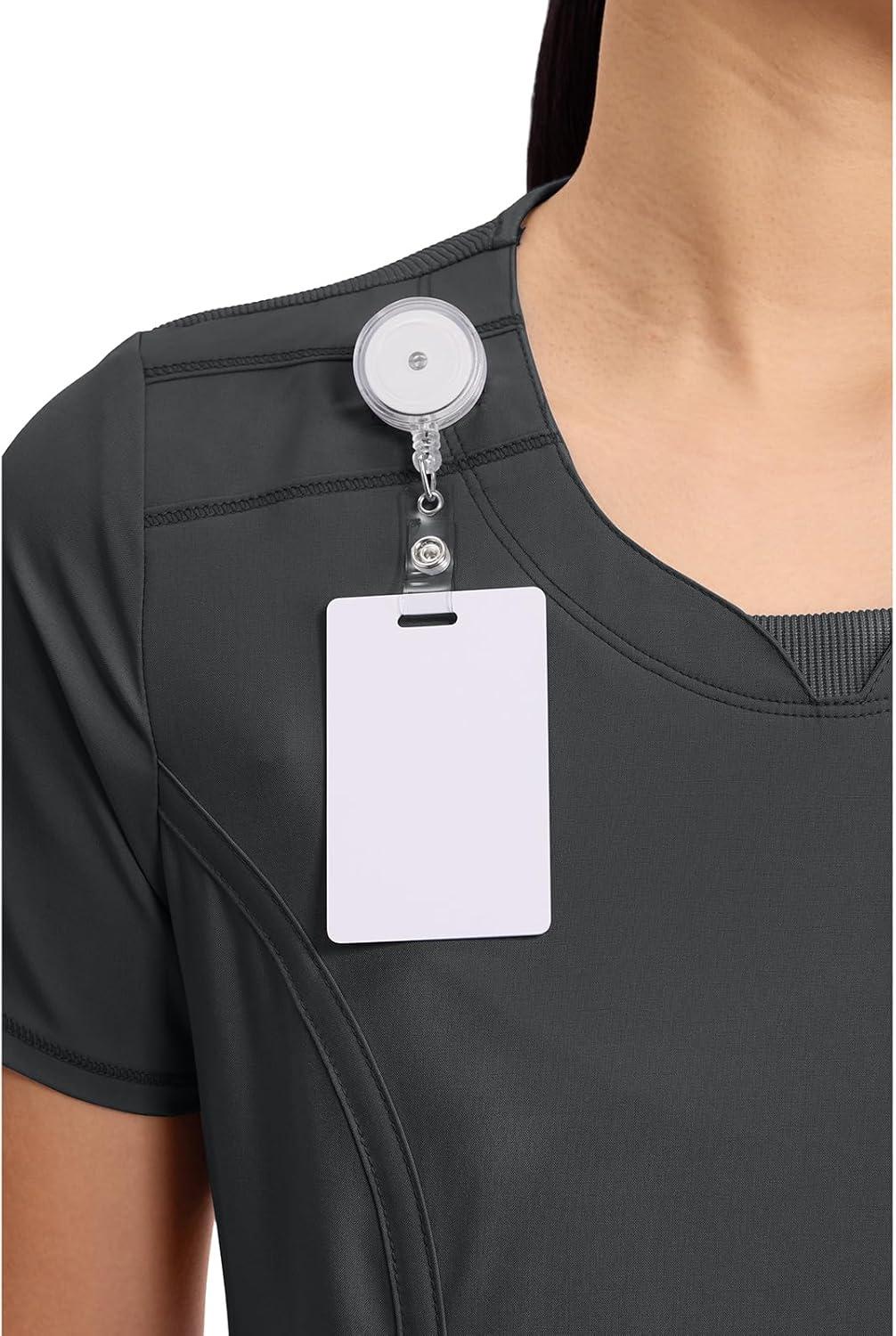imageCherokee Womens Infinity Crew Neck Scrubs ShirtBlack