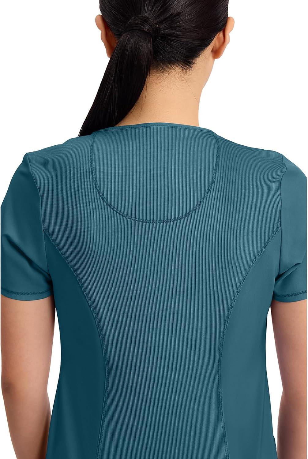imageCherokee Womens Infinity Crew Neck Scrubs ShirtCaribbean Blue