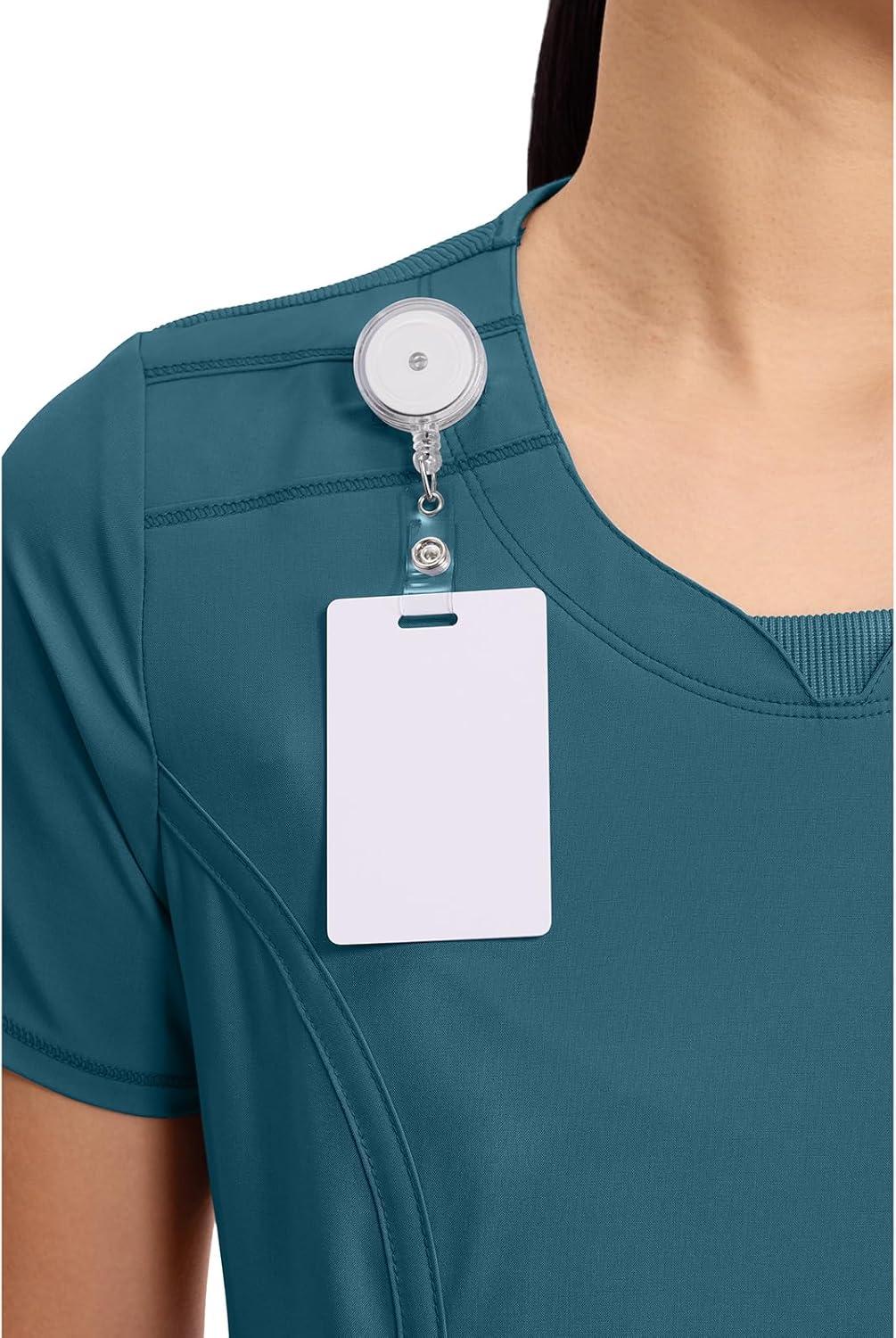 imageCherokee Womens Infinity Crew Neck Scrubs ShirtCaribbean Blue