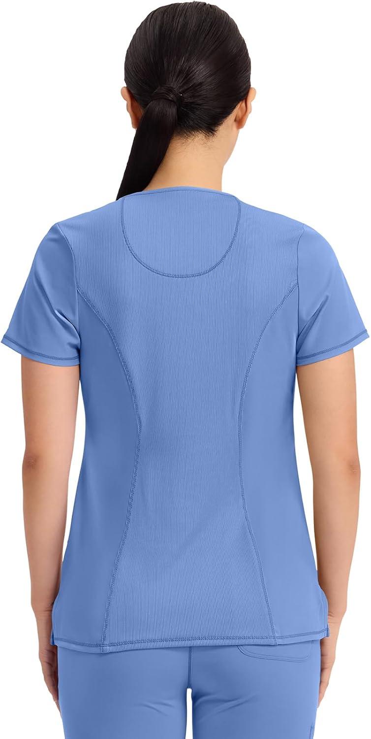 imageCherokee Womens Infinity Crew Neck Scrubs ShirtCiel