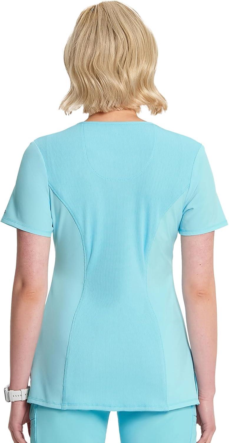 imageCherokee Womens Infinity Crew Neck Scrubs ShirtCloud Blue
