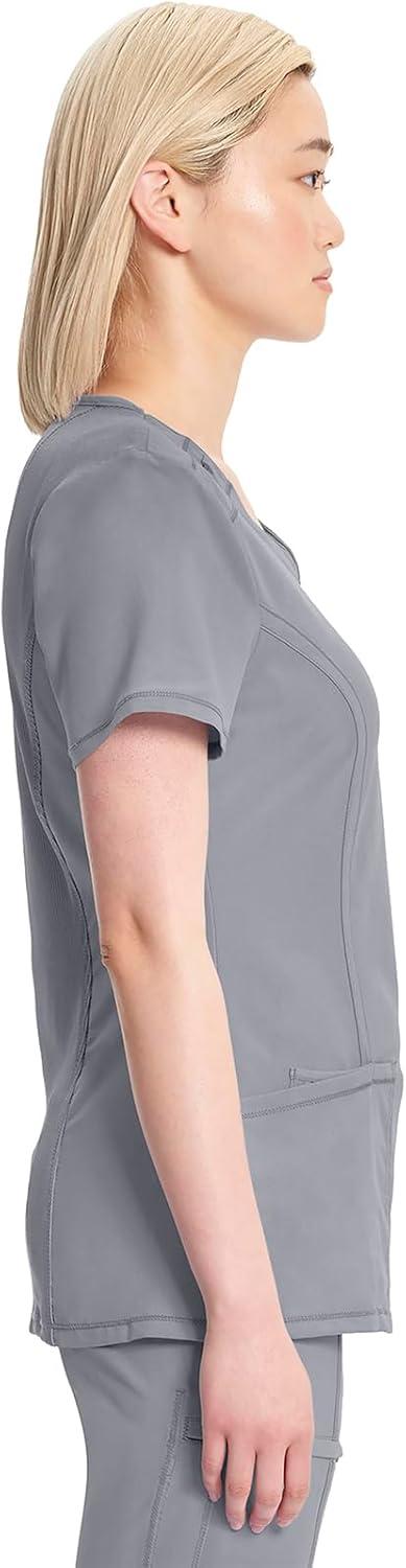 imageCherokee Womens Infinity Crew Neck Scrubs ShirtGrey