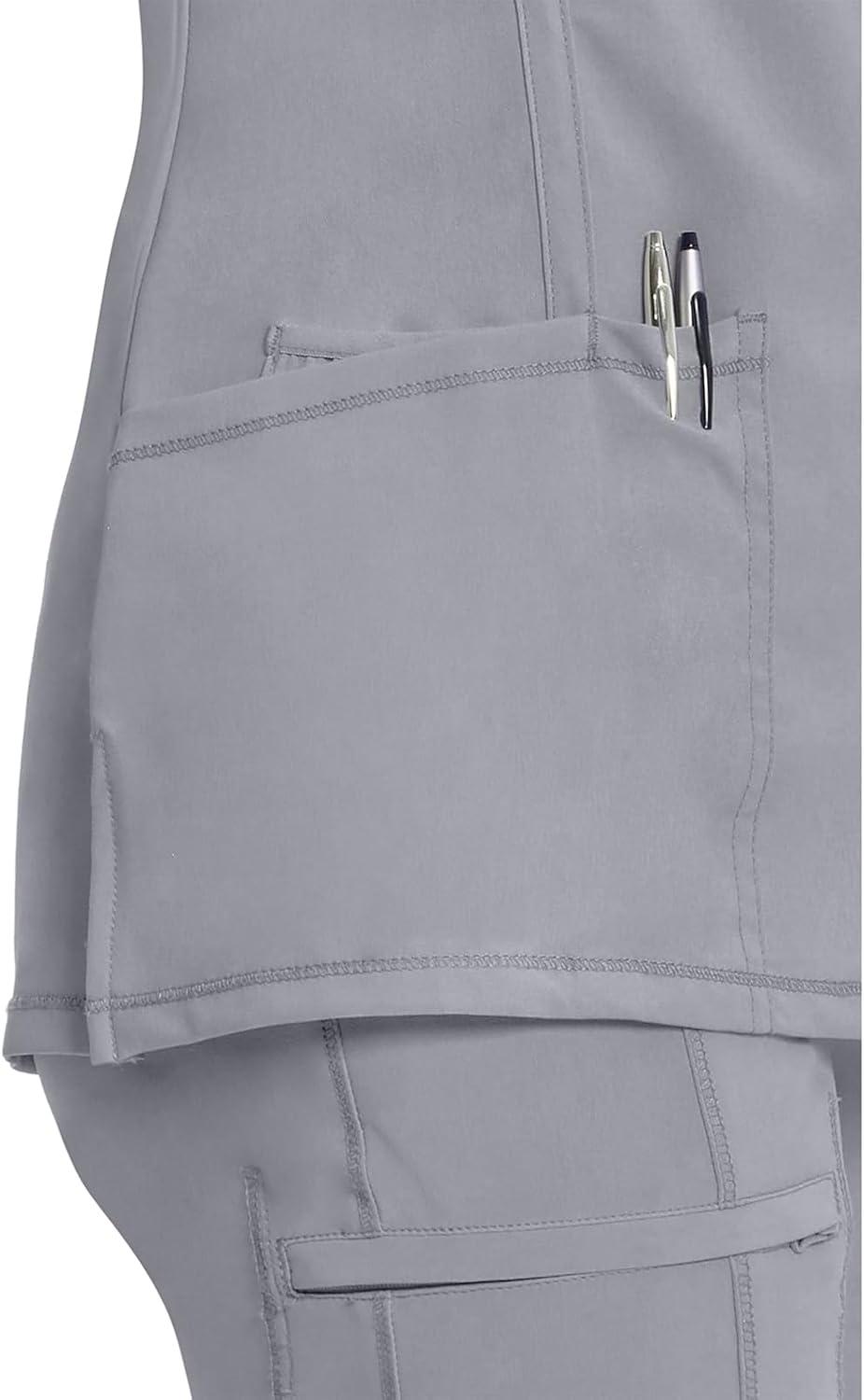 imageCherokee Womens Infinity Crew Neck Scrubs ShirtGrey