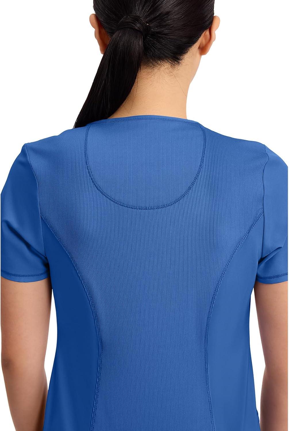 imageCherokee Womens Infinity Crew Neck Scrubs ShirtRoyal