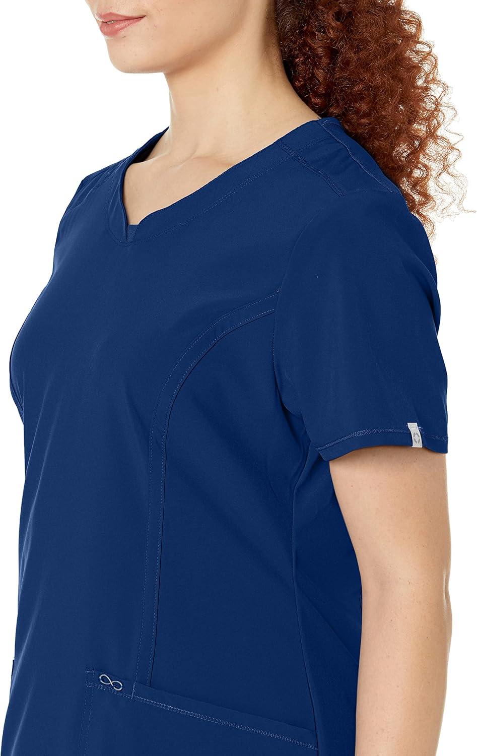 imageCherokee Womens Infinity Crew Neck Scrubs ShirtRoyal