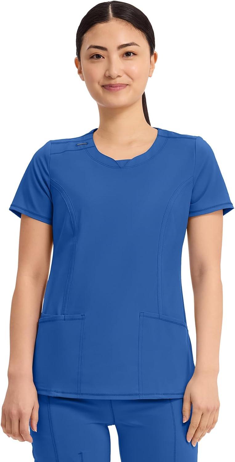 imageCherokee Womens Infinity Crew Neck Scrubs ShirtRoyal