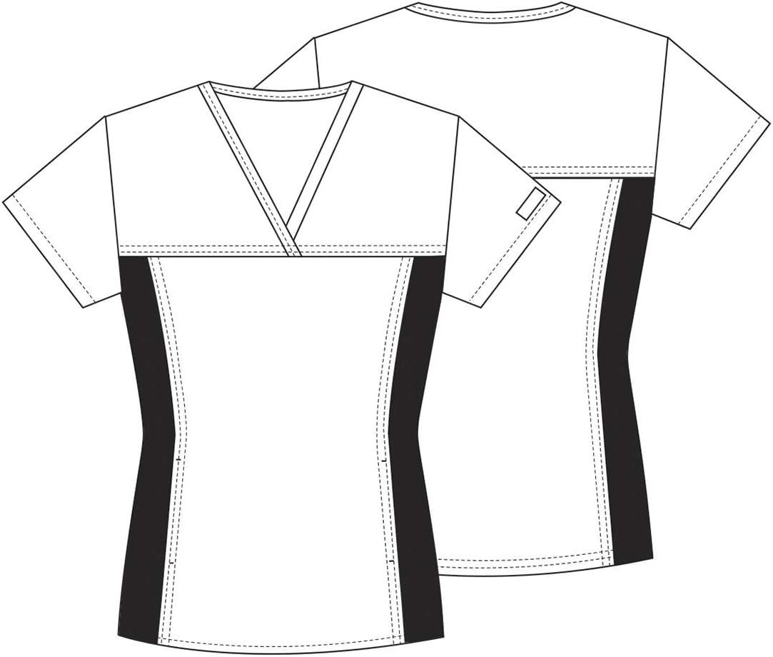 imageCherokee Womens V Neck Scrubs ShirtTurquoise
