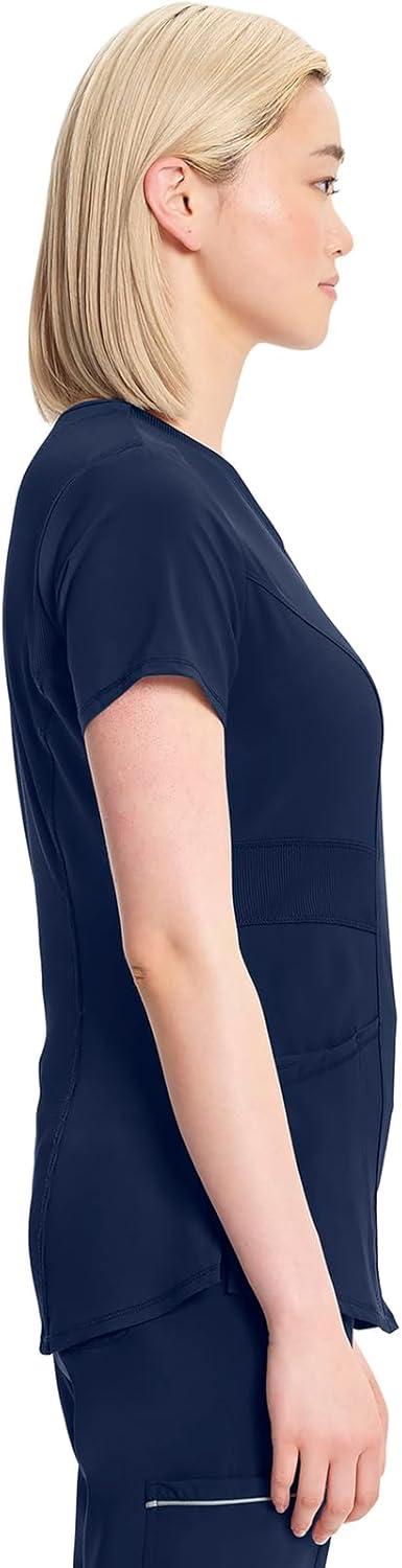 imageInfinity Cherokee VNeck Womens Nurse Scrub Top 4Way Stretch Superior Performance and Comfort CK623ANavy
