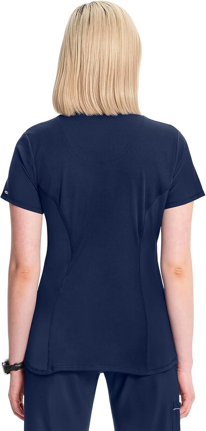 imageInfinity Cherokee VNeck Womens Nurse Scrub Top 4Way Stretch Superior Performance and Comfort CK623ANavy