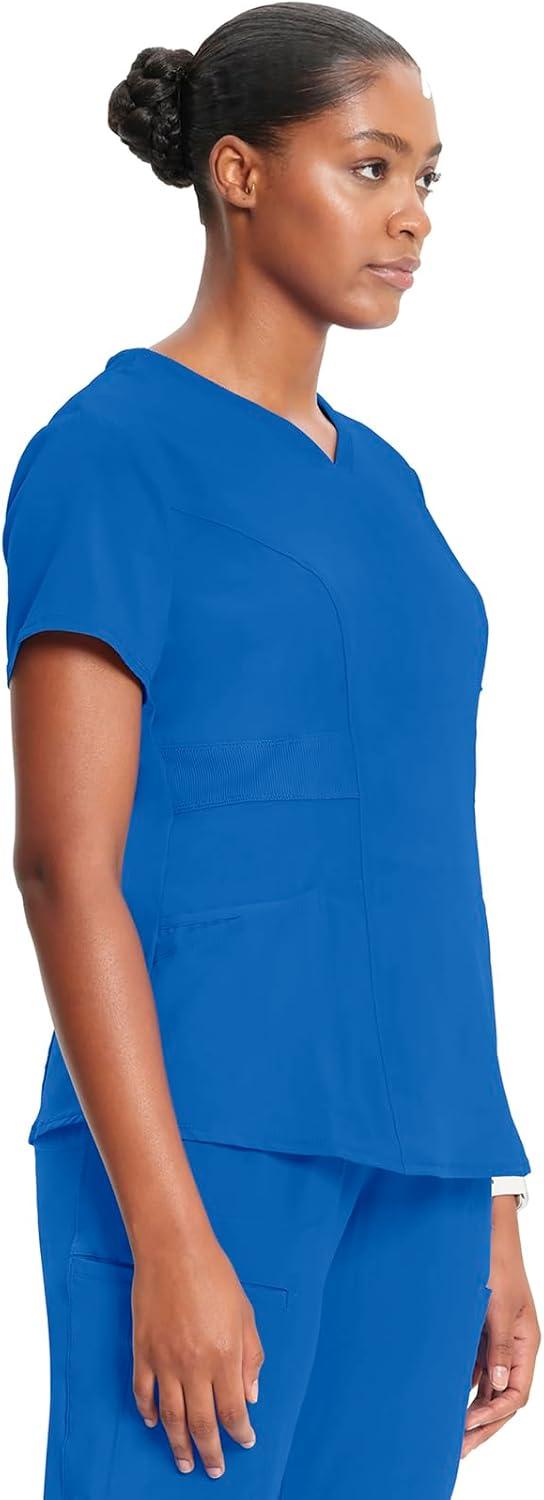 imageInfinity Cherokee VNeck Womens Nurse Scrub Top 4Way Stretch Superior Performance and Comfort CK623ARoyal