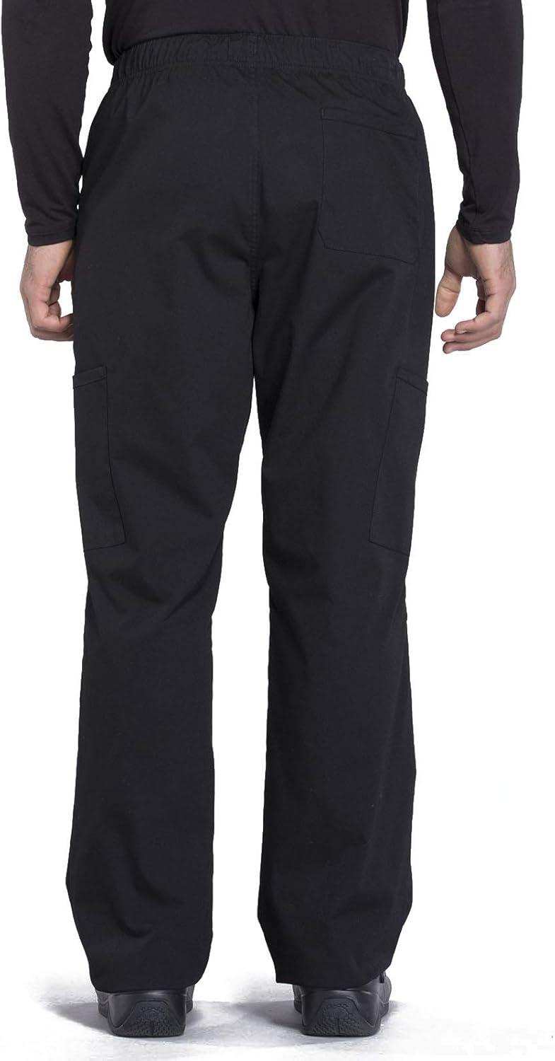 imageMen Scrubs Set Workwear Professionals WW675 Tuckable VNeck Top amp WW190 Tapered Leg Fly Front Cargo Pant Black M TopL Pant