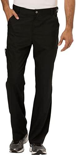 imageMen Scrubs Set Workwear Revolution WW690 Tuckable VNeck Top amp WW140 Fly Front Pant Black 2XL Top 2XL Pant