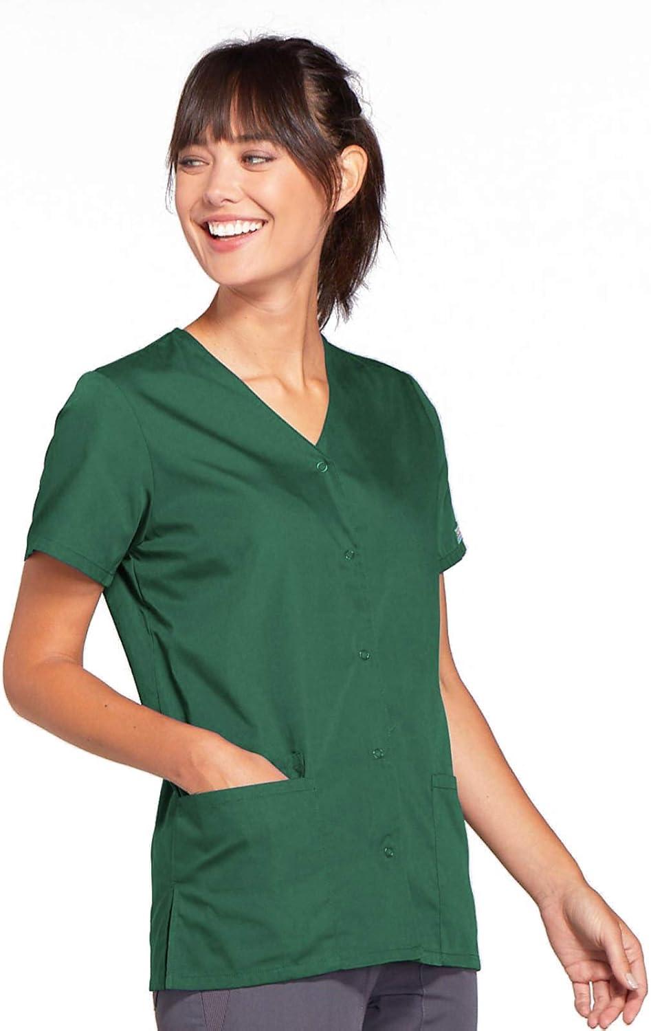 imageScrubs for Women Workwear Originals Snap Front Top 4770Hunter