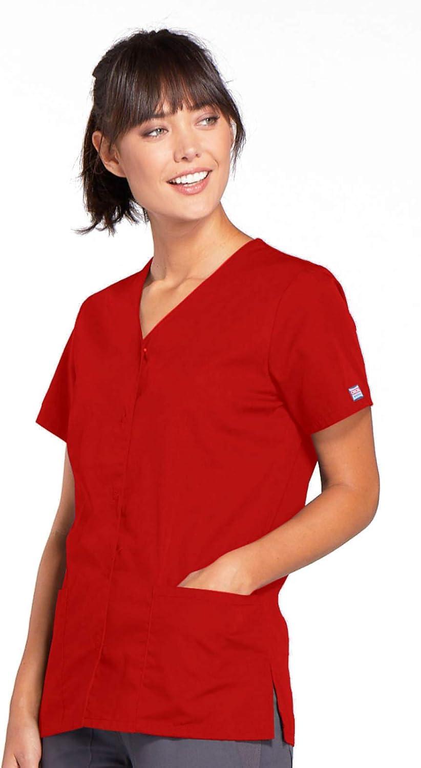 imageScrubs for Women Workwear Originals Snap Front Top 4770Red