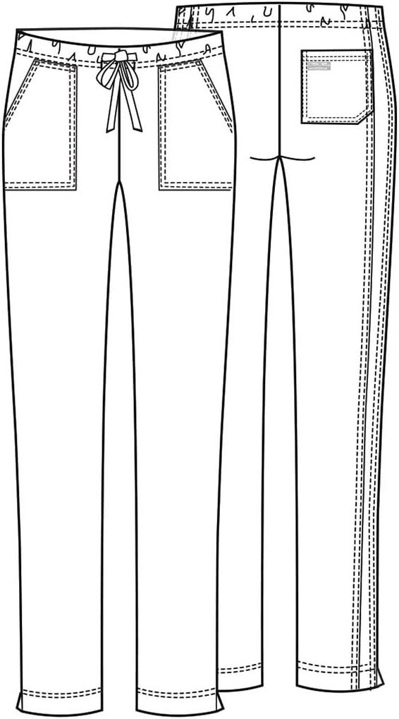imageWorkwear Core Stretch Women Scrubs Pant Mid Rise Straight Leg Drawstring 4203Royal