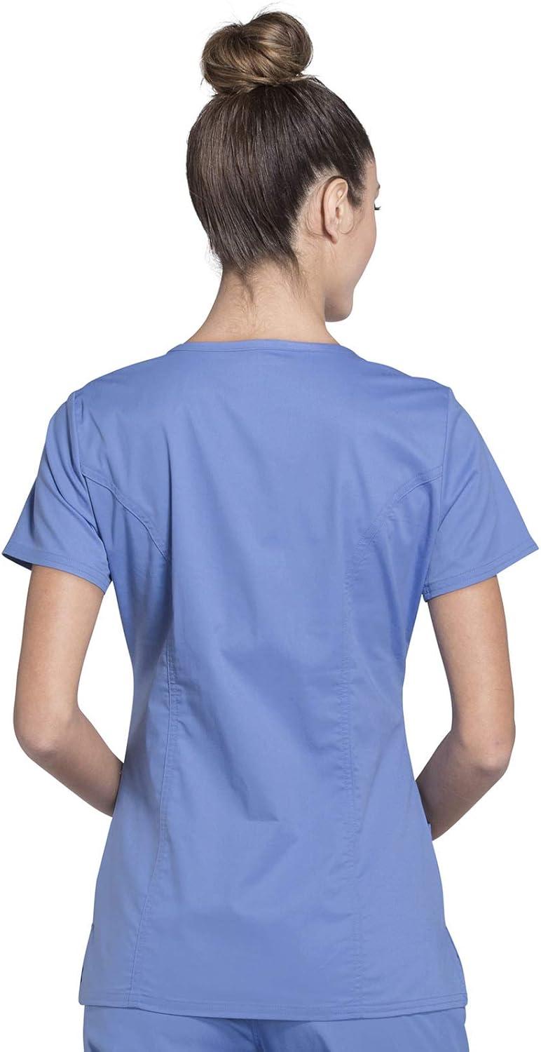 imageWorkwear Core Stretch Women Scrubs Top VNeck 24703Ciel