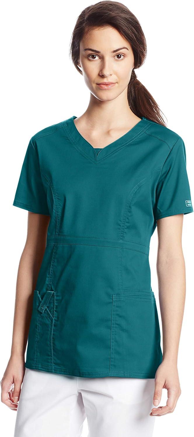 imageWorkwear Core Stretch Women Scrubs Top VNeck 24703Hunter