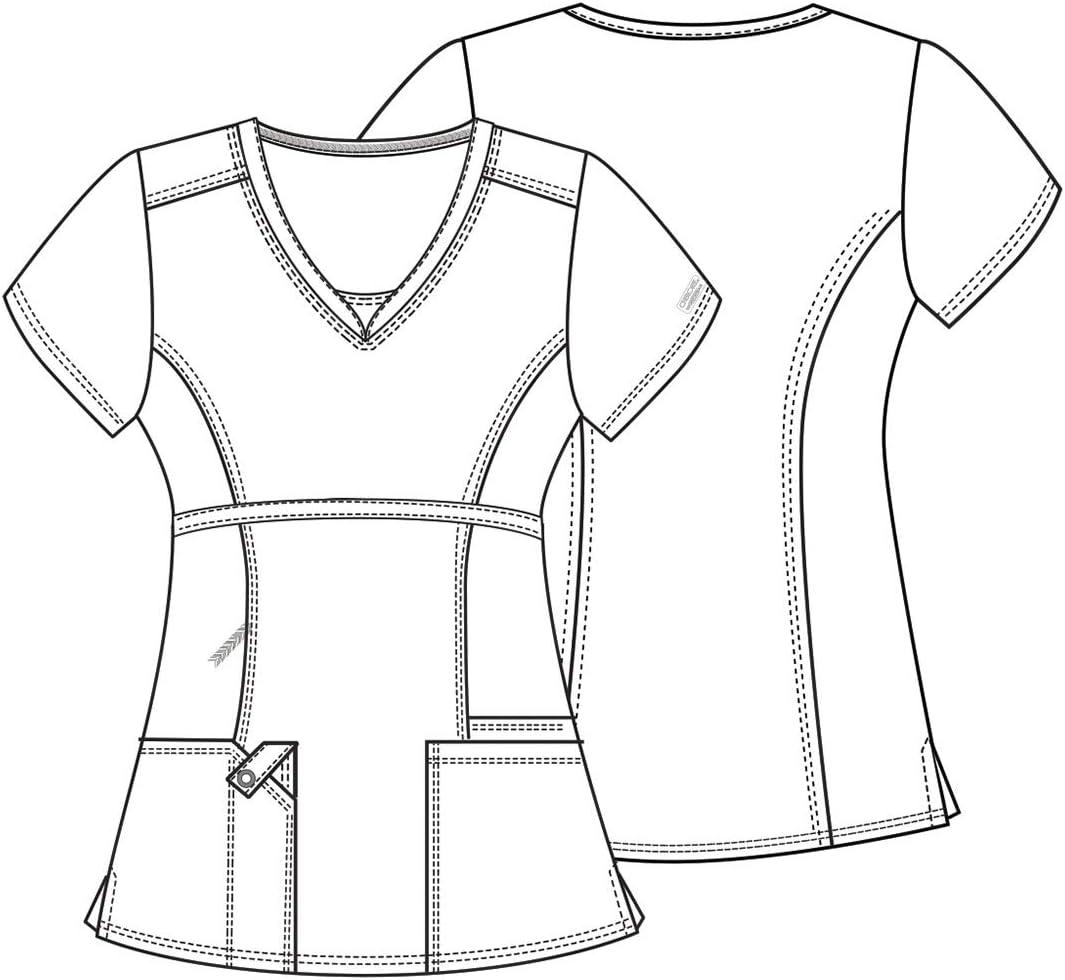 imageWorkwear Core Stretch Women Scrubs Top VNeck 24703White